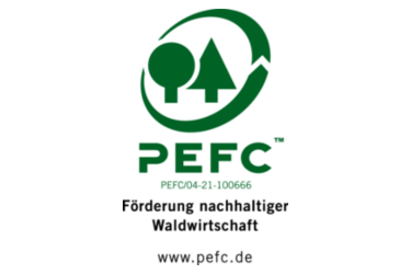 PEFC-LOGO mitig-nachhaltige Waldwirtschaft